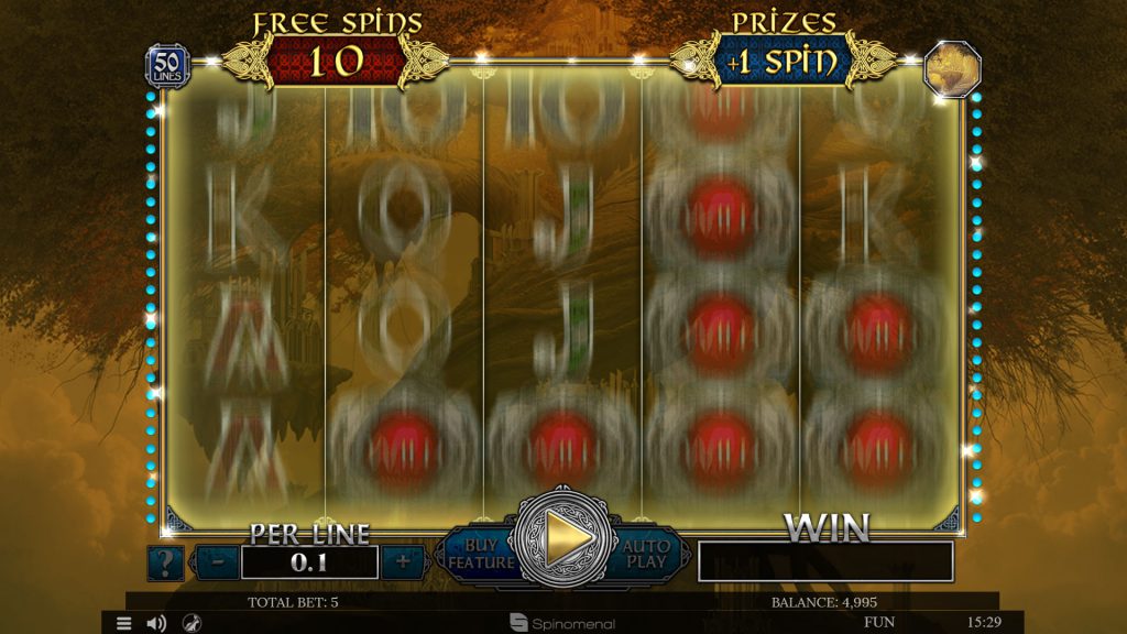 Free spins Asgard - Prize box feature