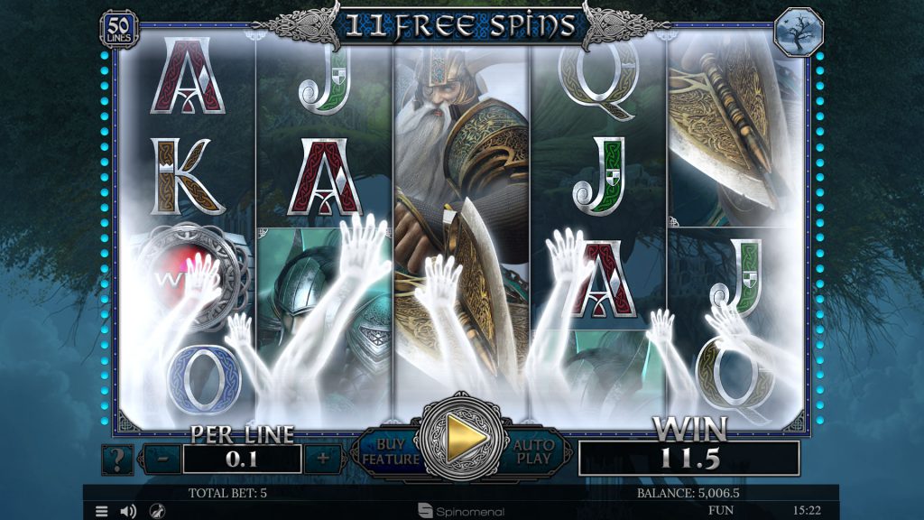 Free spins Helheim - Guaranteed wins feature