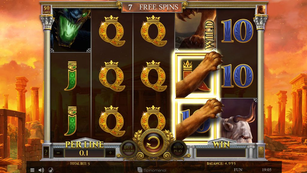 Free spins - Expanding wilds