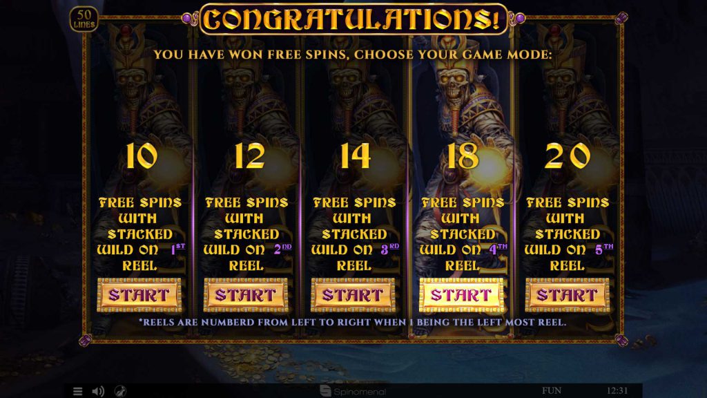 Free Spins Selection