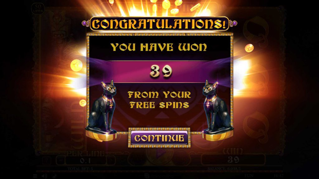 Free spins summary