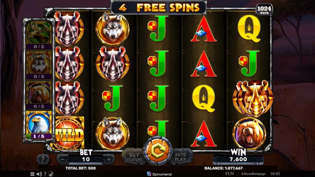 Free Spins mode